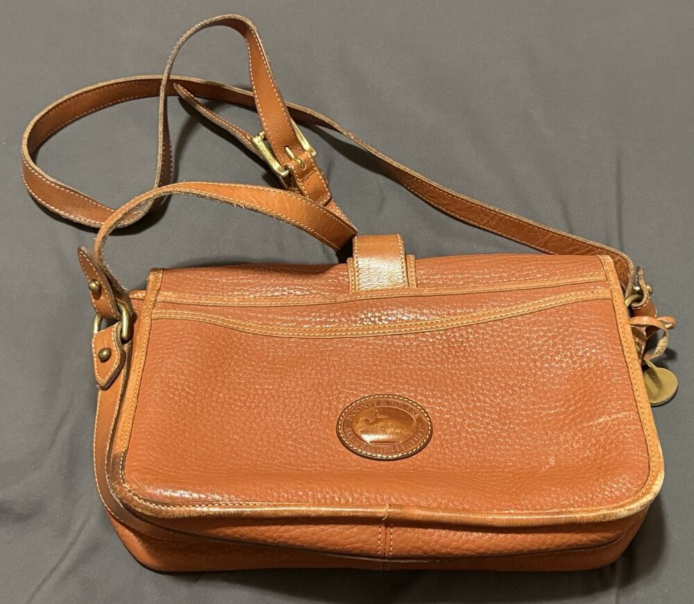 1990s Dooney and Bourke Equestrian shoulder bag Made in the USA